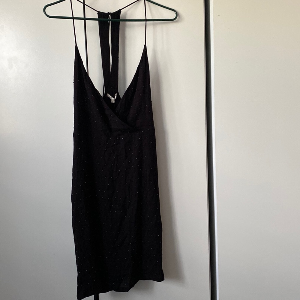 NWT Willow and Clay black gauze dress size small